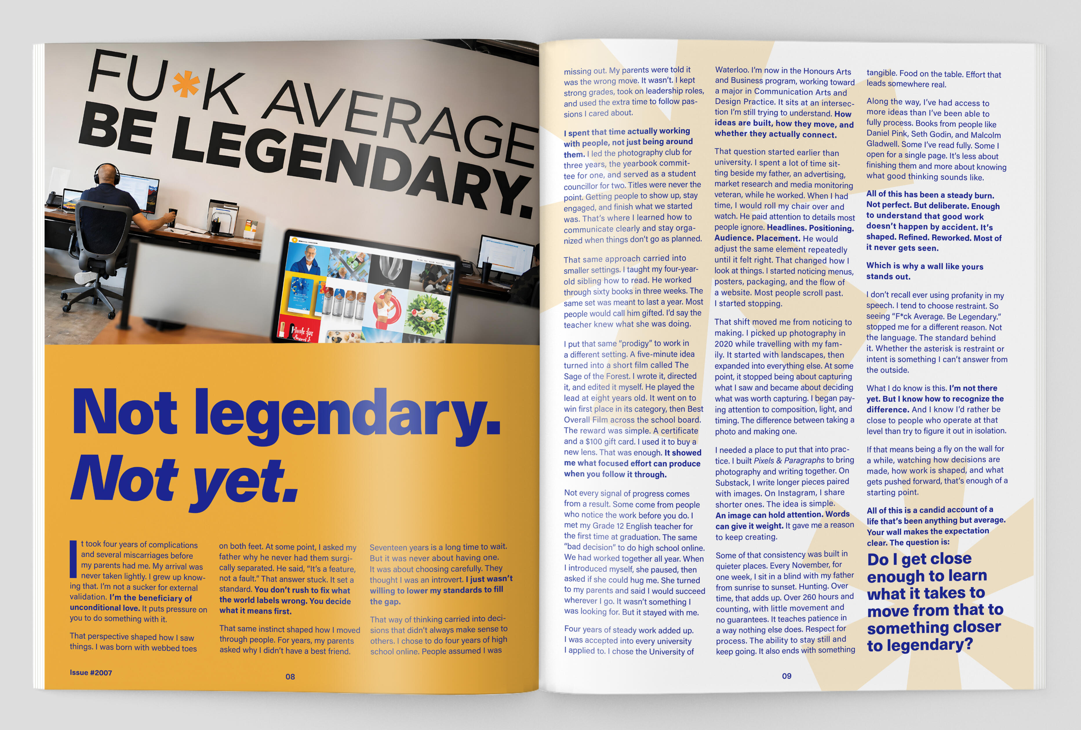 Not Legendary. Not Yet. Not Legendary. Not Yet.